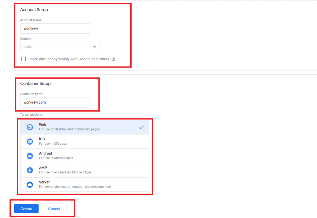 Google Search console Account Setup, wonkrew